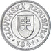 Moneta, Słowacja, Koruna, 1941, EF(40-45), Miedź-Nikiel, KM:6