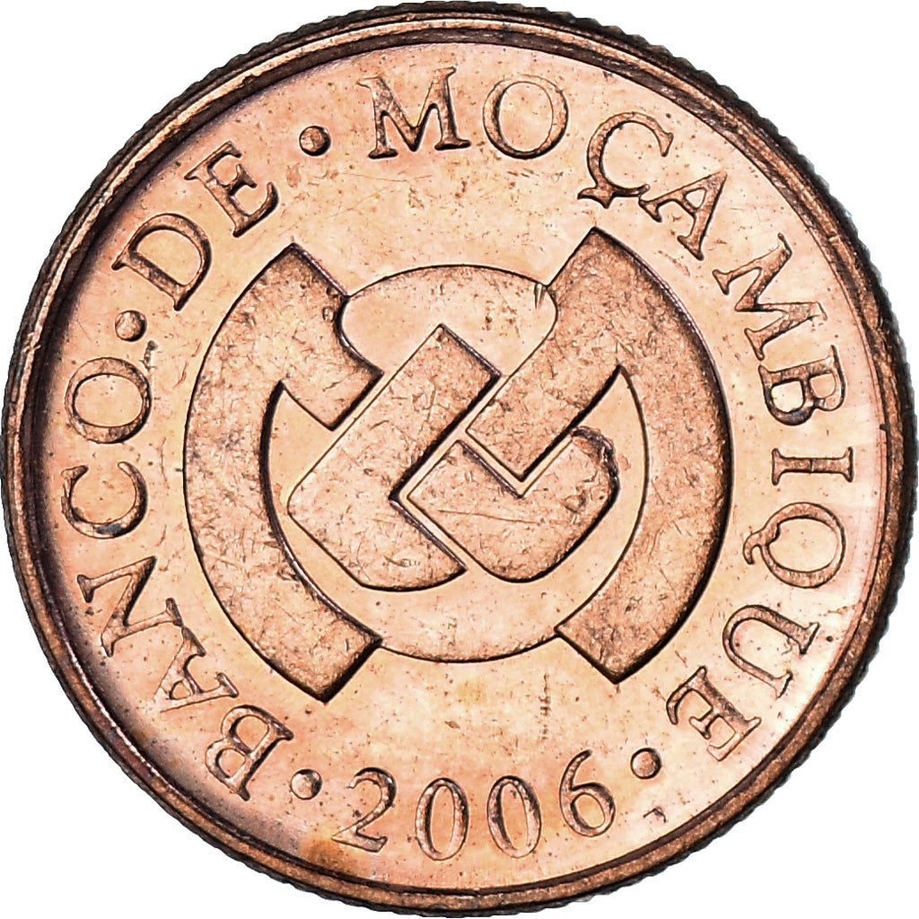 Coin, Mozambique, Centavo, 2006, MS(63), Copper Plated Steel, KM:132