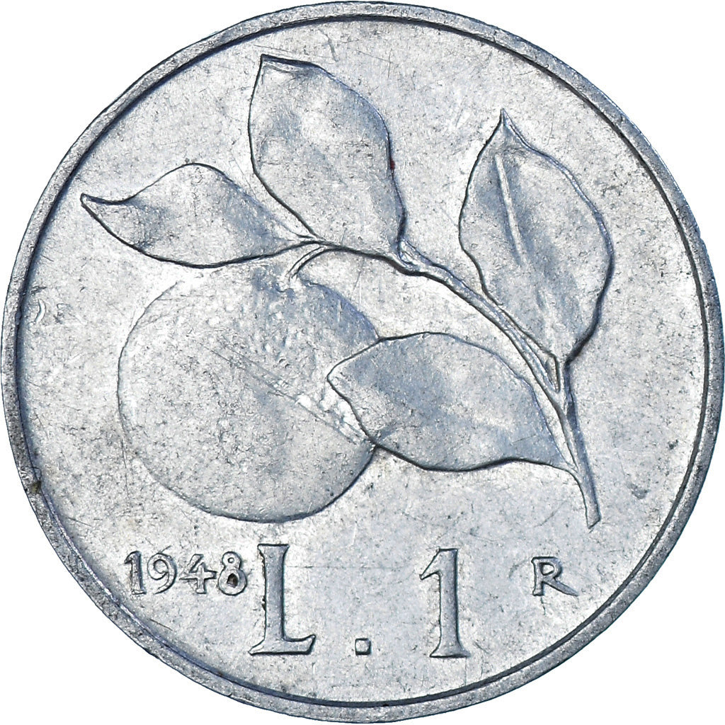 Coin, Italy, Lira, 1948, Rome, EF(40-45), Aluminum, KM:87