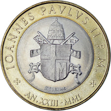Moneda, CIUDAD DEL VATICANO, John Paul II, 1000 Lire, 2001, Rome, SC