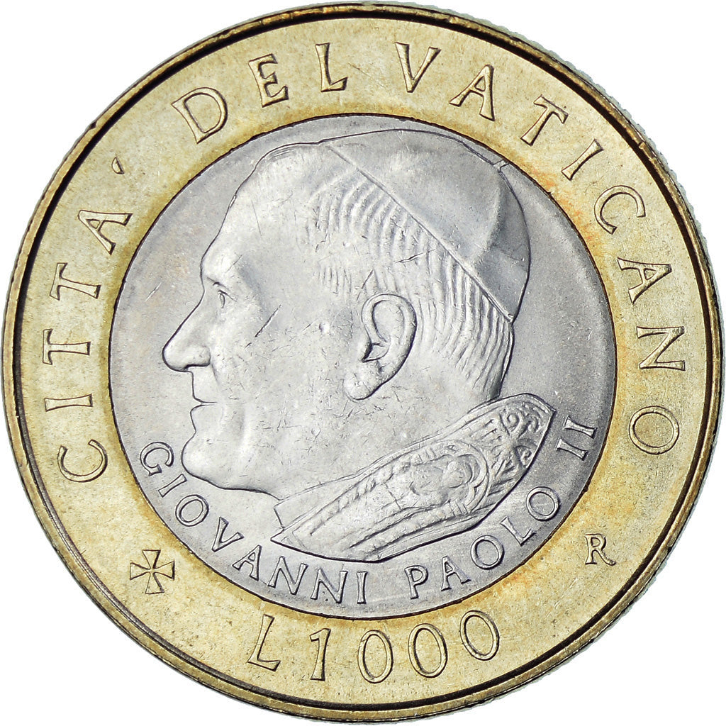 Moneda, CIUDAD DEL VATICANO, John Paul II, 1000 Lire, 2001, Rome, SC