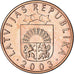 Moneda, Letonia, Santims, 2003, SC, Cobre recubierto de acero, KM:15
