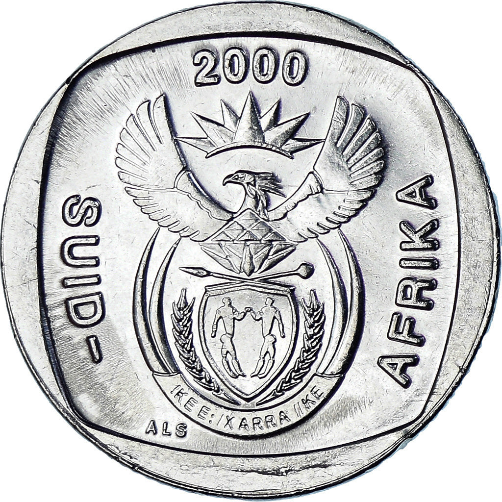 Coin, South Africa, Rand, 2000, AU(55-58), Nickel Plated Copper, KM:227