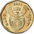Moneda, Sudáfrica, 10 Cents, 2001, EBC, Bronce chapado en acero, KM:224