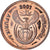 Coin, South Africa, 2 Cents, 2001, AU(55-58), Acier plaqué cuivre, KM:222