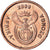 Munten, Zuid Afrika, 5 Cents, 2000, ZF+, Acier plaqué cuivre, KM:223