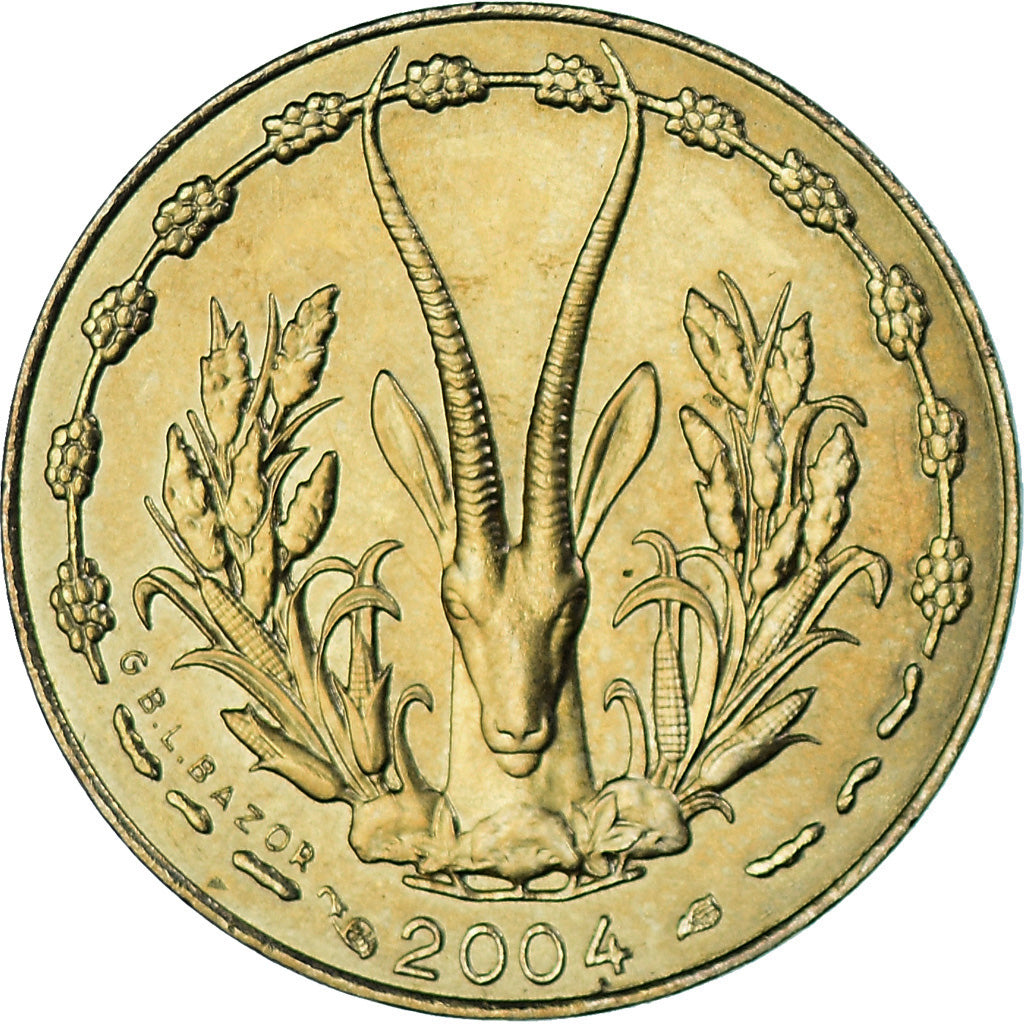 Moneta, Stati dell'Africa occidentale, 5 Francs, 2004, BB