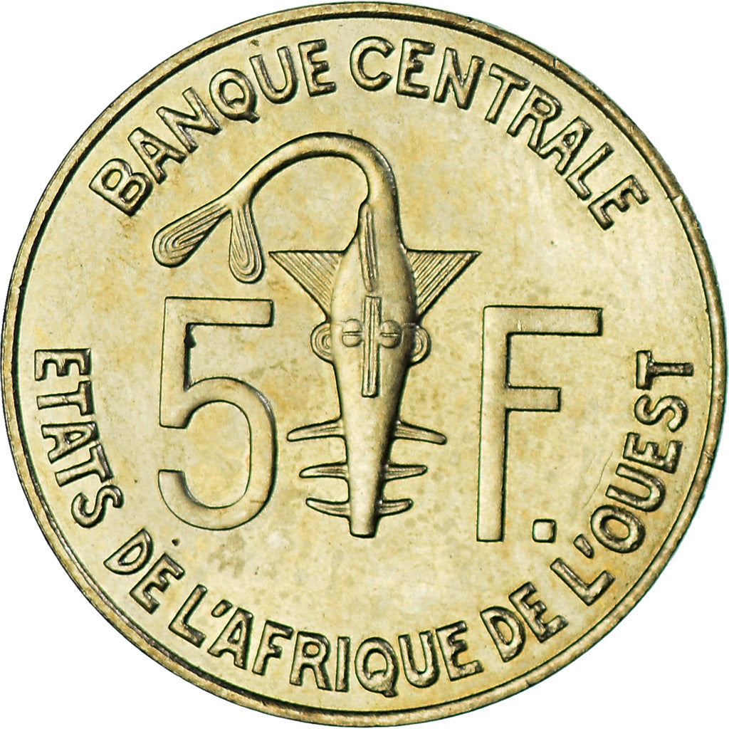 Moneta, Stati dell'Africa occidentale, 5 Francs, 2004, BB