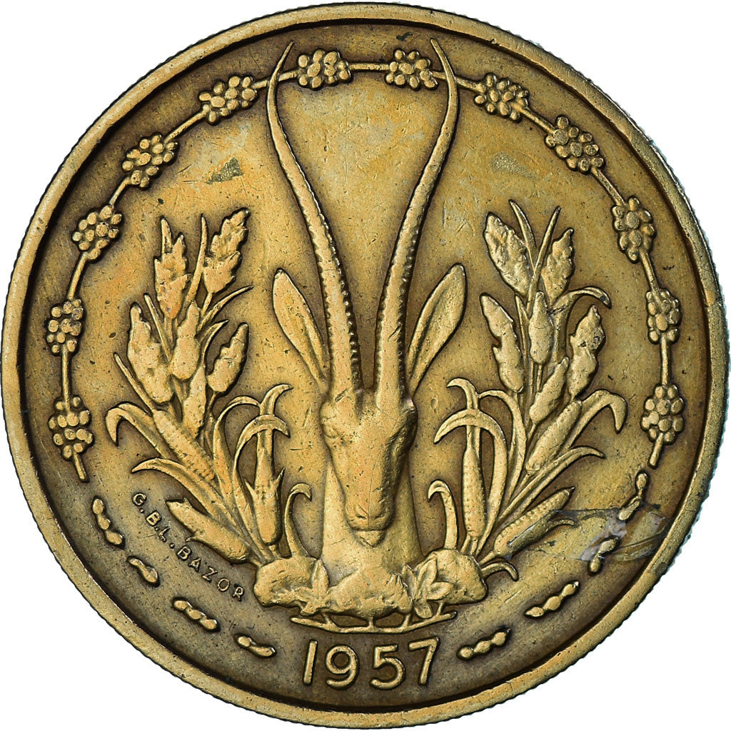 Moneta, Africa occidentale francese, 25 Francs, 1957, Paris, BB