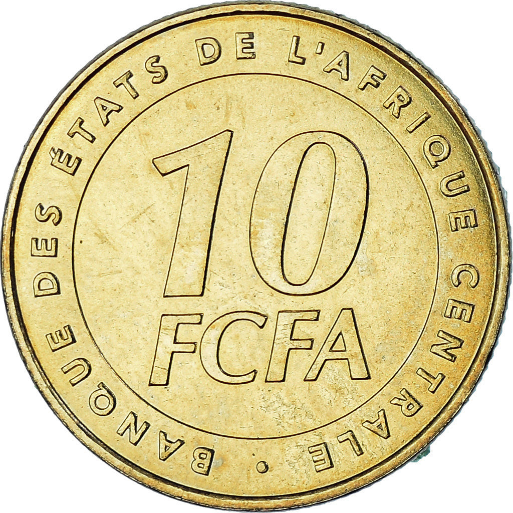 Münze, Zentralafrikanische Staaten, 10 Francs, 2006, Paris, UNZ+, Messing