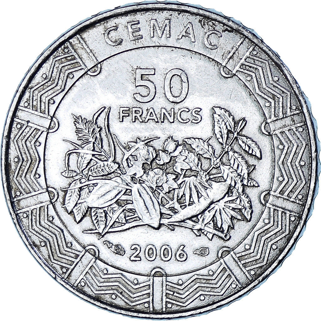 Munten, Staten van Centraal Afrika, 50 Francs, 2006, Paris, ZF+, Stainless