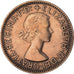Coin, Great Britain, 1/2 Penny, 1956, EF(40-45), Bronze, KM:896