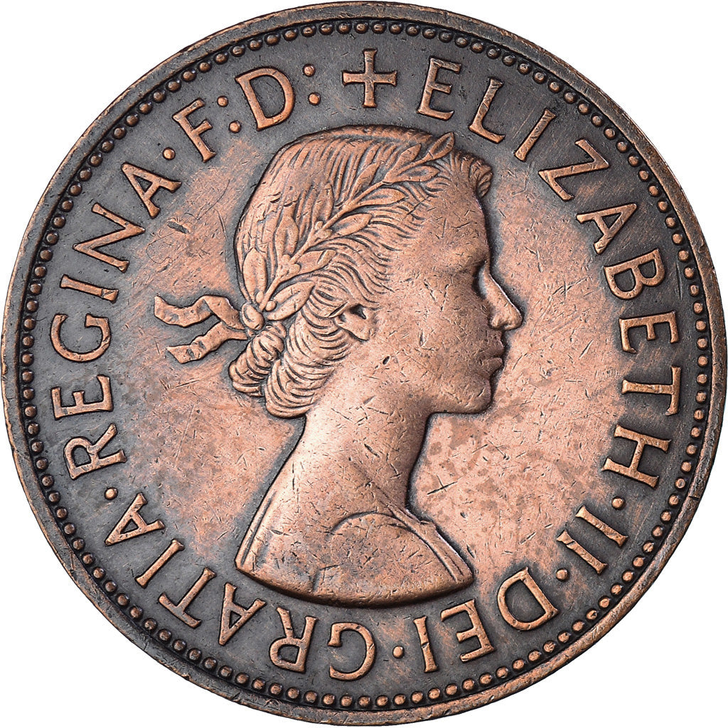 Coin, Great Britain, Elizabeth II, Penny, 1966, VF(20-25), Bronze, KM:897