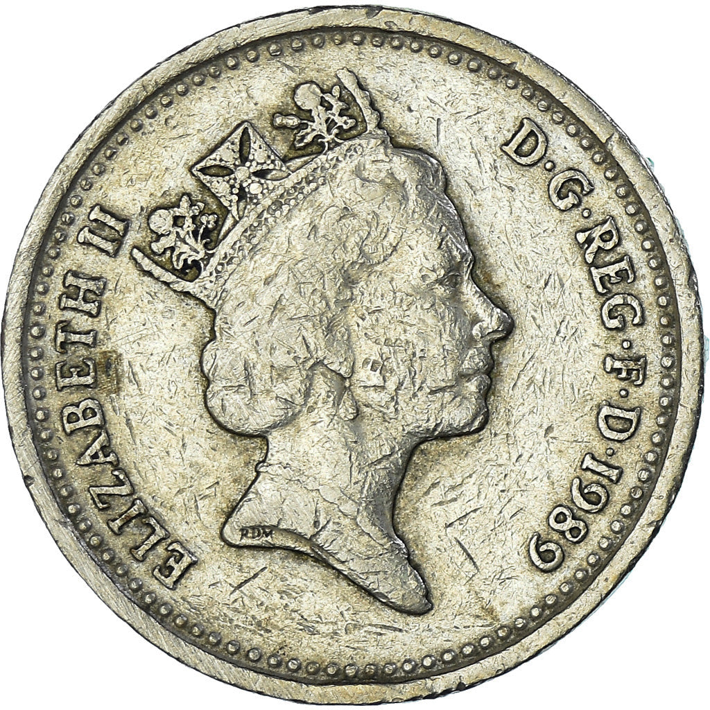 Monnaie, Grande-Bretagne, Elizabeth II, Pound, 1989, TTB, Nickel-Cuivre, KM:959