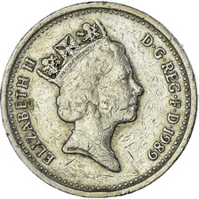 Monnaie, Grande-Bretagne, Elizabeth II, Pound, 1989, TTB, Nickel-Cuivre, KM:959