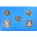 Coin, France, Set 5 Monnaies, 1989, Monnaie de Paris, Set Francs, comprenant la