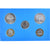 Moeda, França, Set 5 Monnaies, 1989, Monnaie de Paris, Set Francs, comprenant