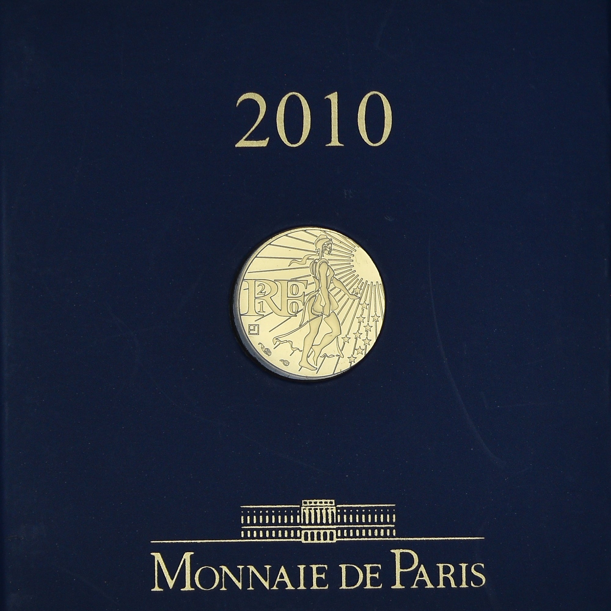 France, Monnaie de Paris, 100 Euro, 2010, Paris, LA SEMEUSE .BU, MS(65-70), Gold