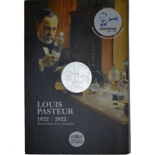 França, 10 Euro, 2022, Monnaie de Paris, Louis Pasteur.BU, MS(65-70), Prata