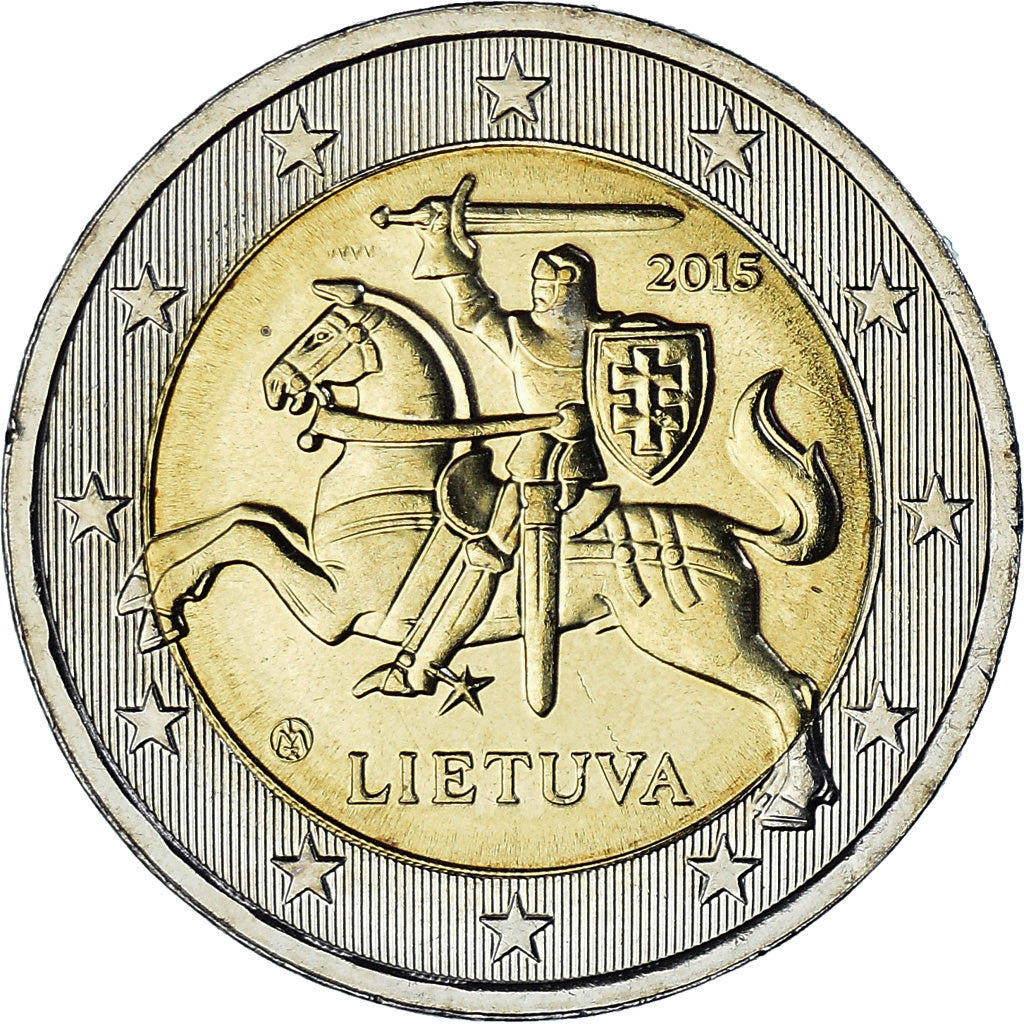 Lituanie, 2 Euro, 2015, BU, SPL, Bimétallique, KM:212