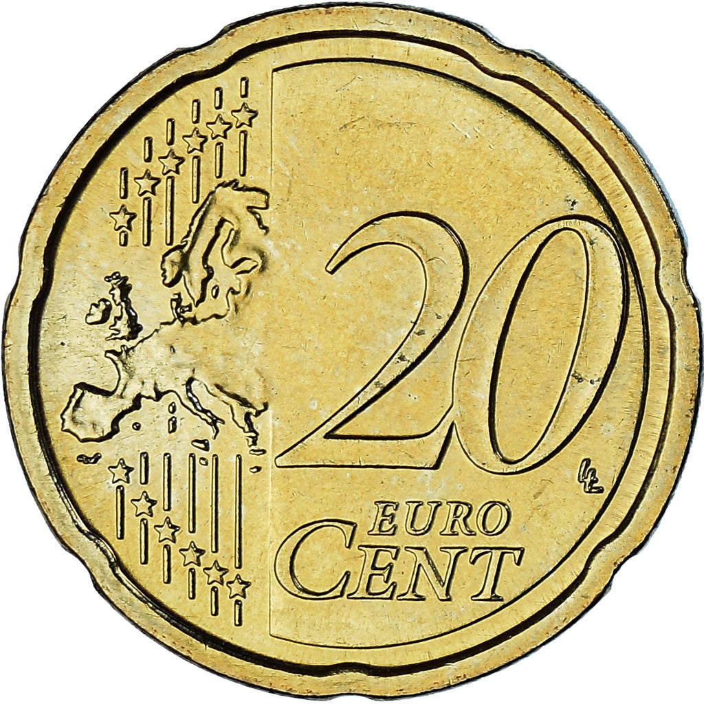 Lituania, 20 Euro Cent, 2015, LMK Vilnius, SC, Latón, KM:209