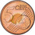 Lituania, 5 Euro Cent, 2015, SC, Cobre chapado en acero, KM:207