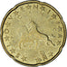 Slovenia, 20 Euro Cent, 2007, EF(40-45), Brass, KM:72