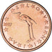 Coin, Slovenia, Euro Cent, 2007, MS(63), Copper Plated Steel