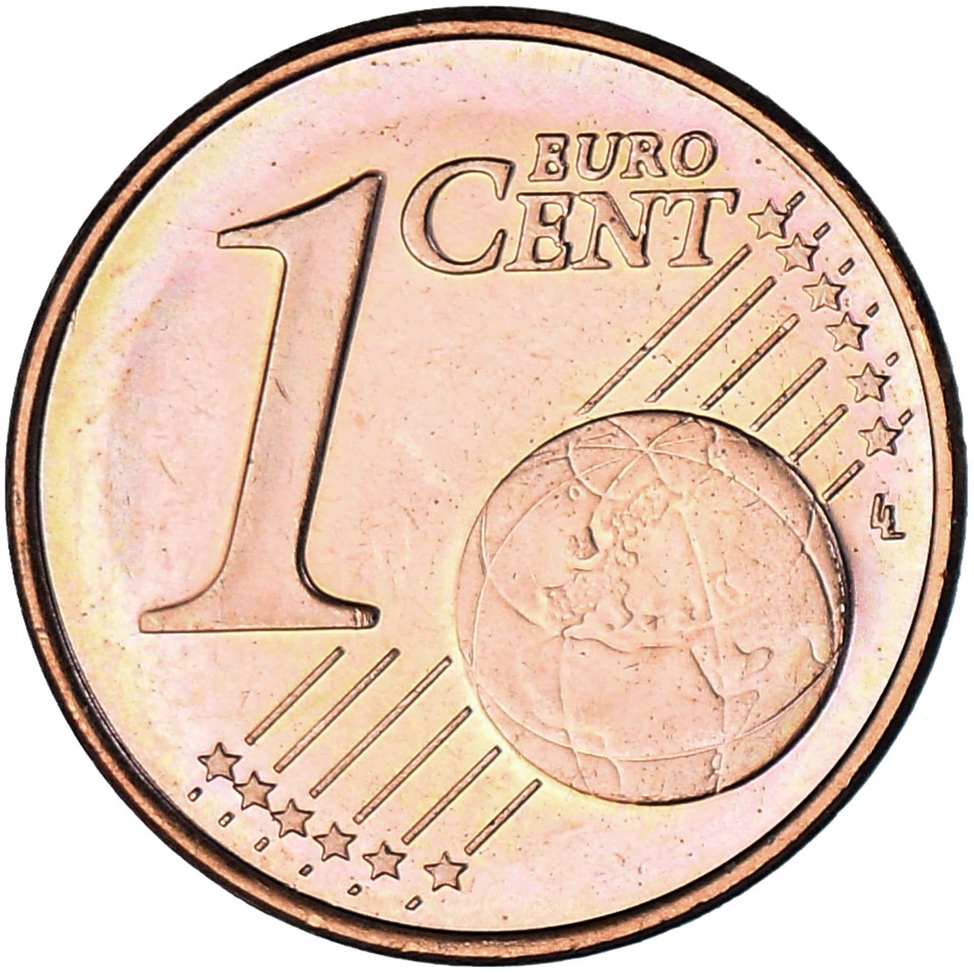 Coin, Slovenia, Euro Cent, 2007, MS(63), Copper Plated Steel