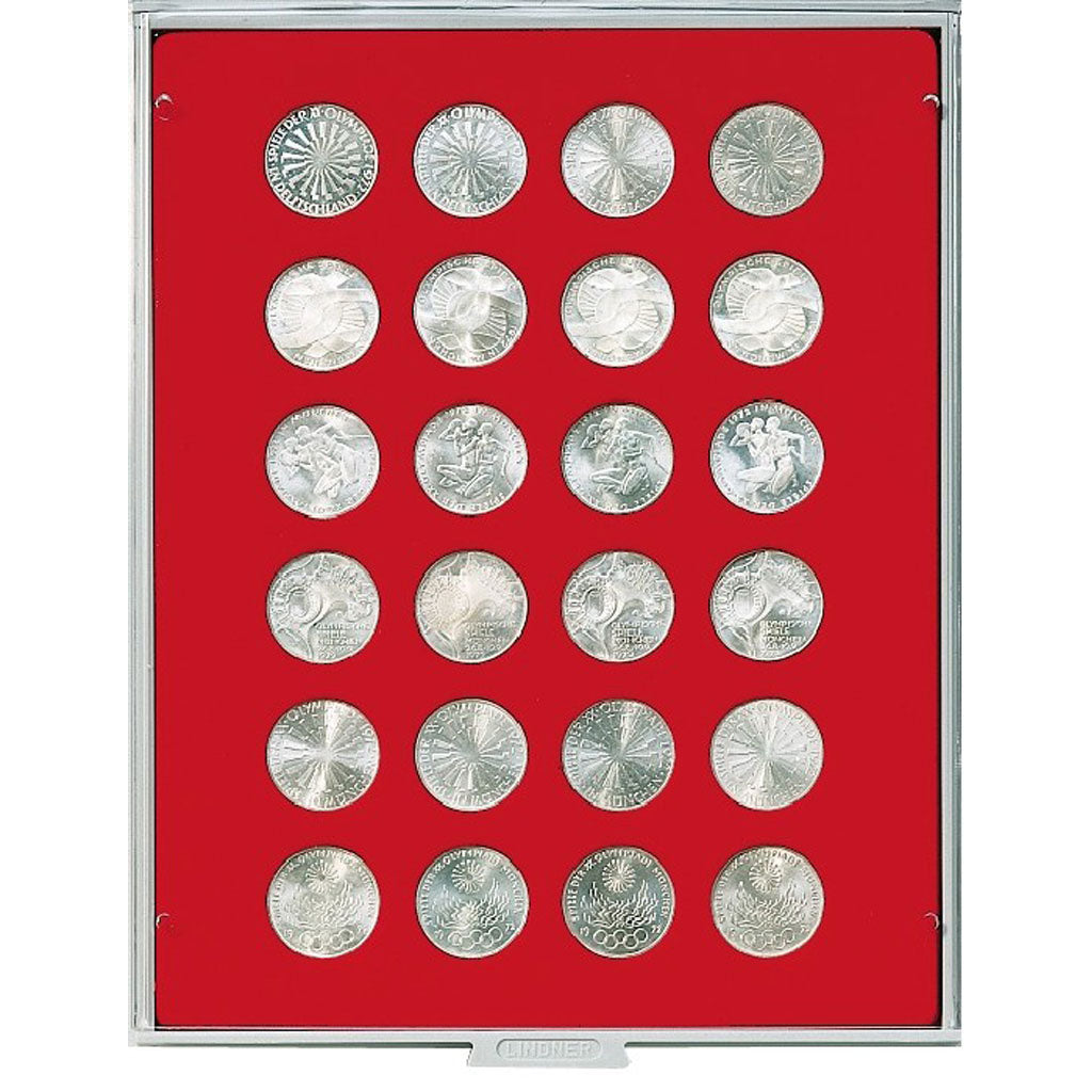 Box, red, 32.5, mm, Lindner:2110