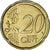 Grécia, 20 Euro Cent, 2010, MS(63), Latão, KM:212