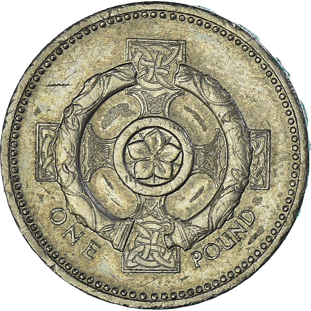 Coin, Great Britain, Elizabeth II, Pound, 1996, EF(40-45), Nickel-brass, KM:972