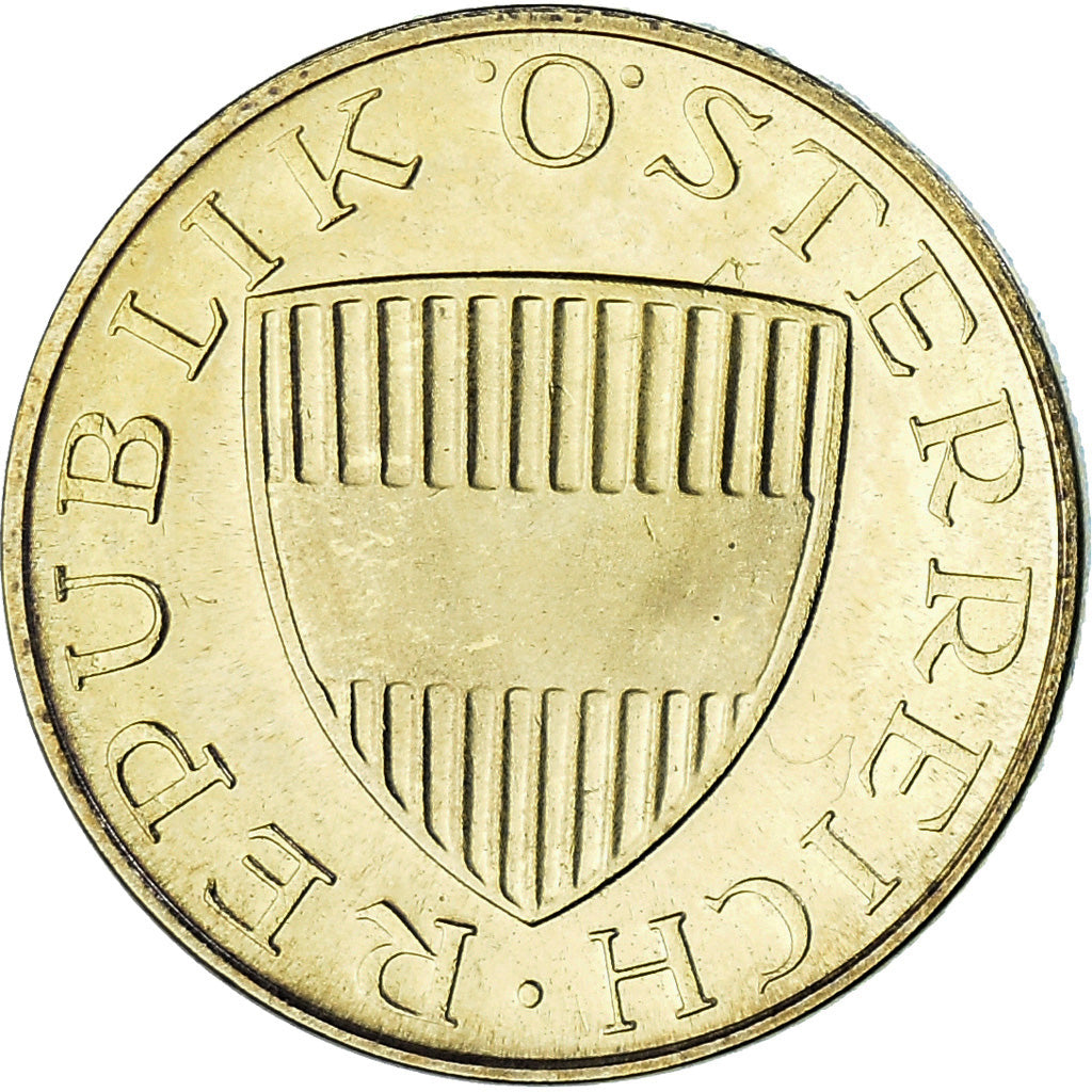 Moneta, Austria, 50 Groschen, 1976, MS(63), Aluminium-Brąz, KM:2885