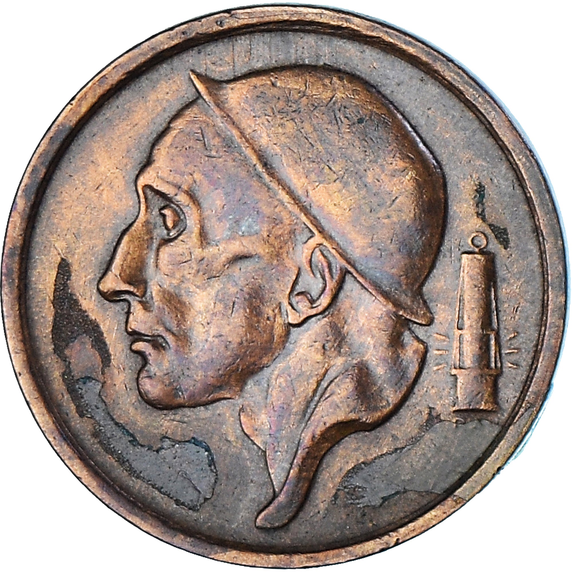 Münze, Belgien, 20 Centimes, 1957, SS, Bronze, KM:146