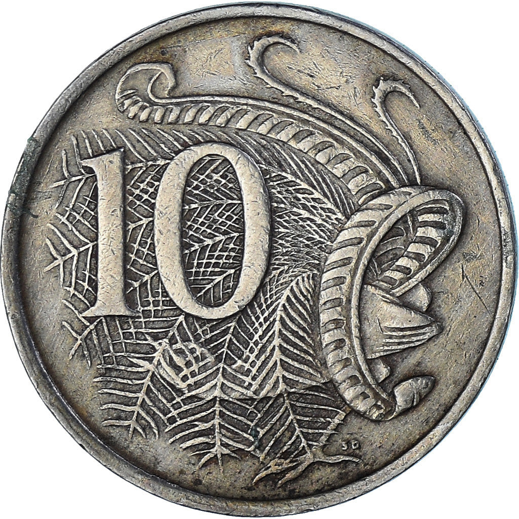 Coin, Australia, Elizabeth II, 10 Cents, 1975, Melbourne, EF(40-45)