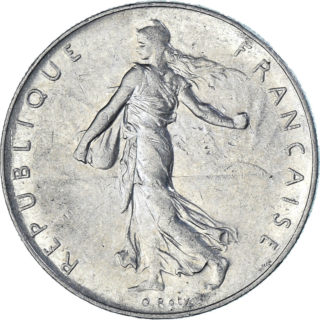 Moeda, França, Semeuse, Franc, 1976, Paris, EF(40-45), Níquel, KM:925.1