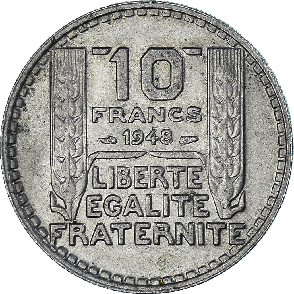 Coin, France, Turin, 10 Francs, 1948, Paris, EF(40-45), Copper-nickel, KM:909.1