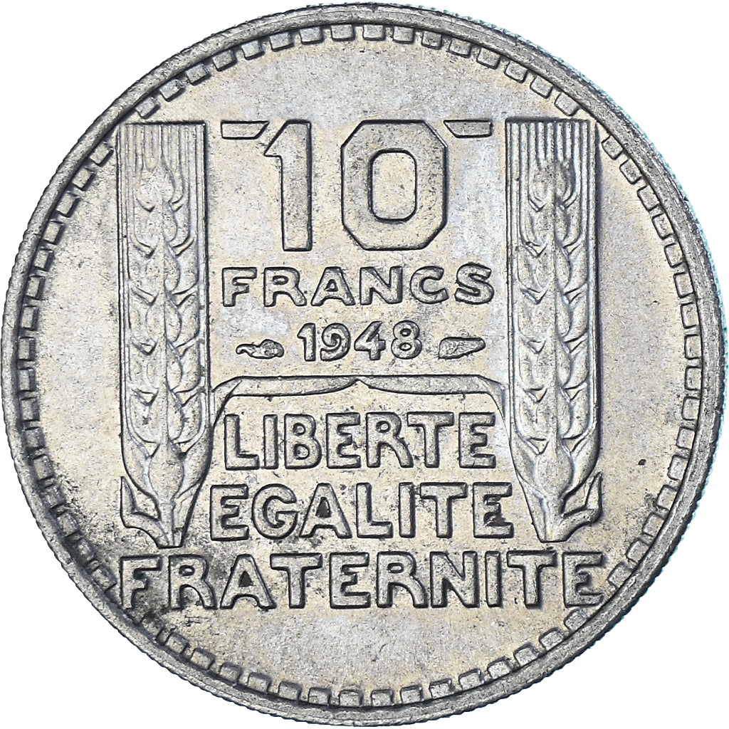 Coin, France, Turin, 10 Francs, 1948, Paris, AU(50-53), Copper-nickel, KM:909.1