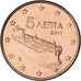 Grécia, 5 Euro Cent, 2011, Athens, MS(63), Aço Cromado a Cobre, KM:183