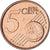 Grecia, 5 Euro Cent, 2011, Athens, SC, Cobre chapado en acero, KM:183