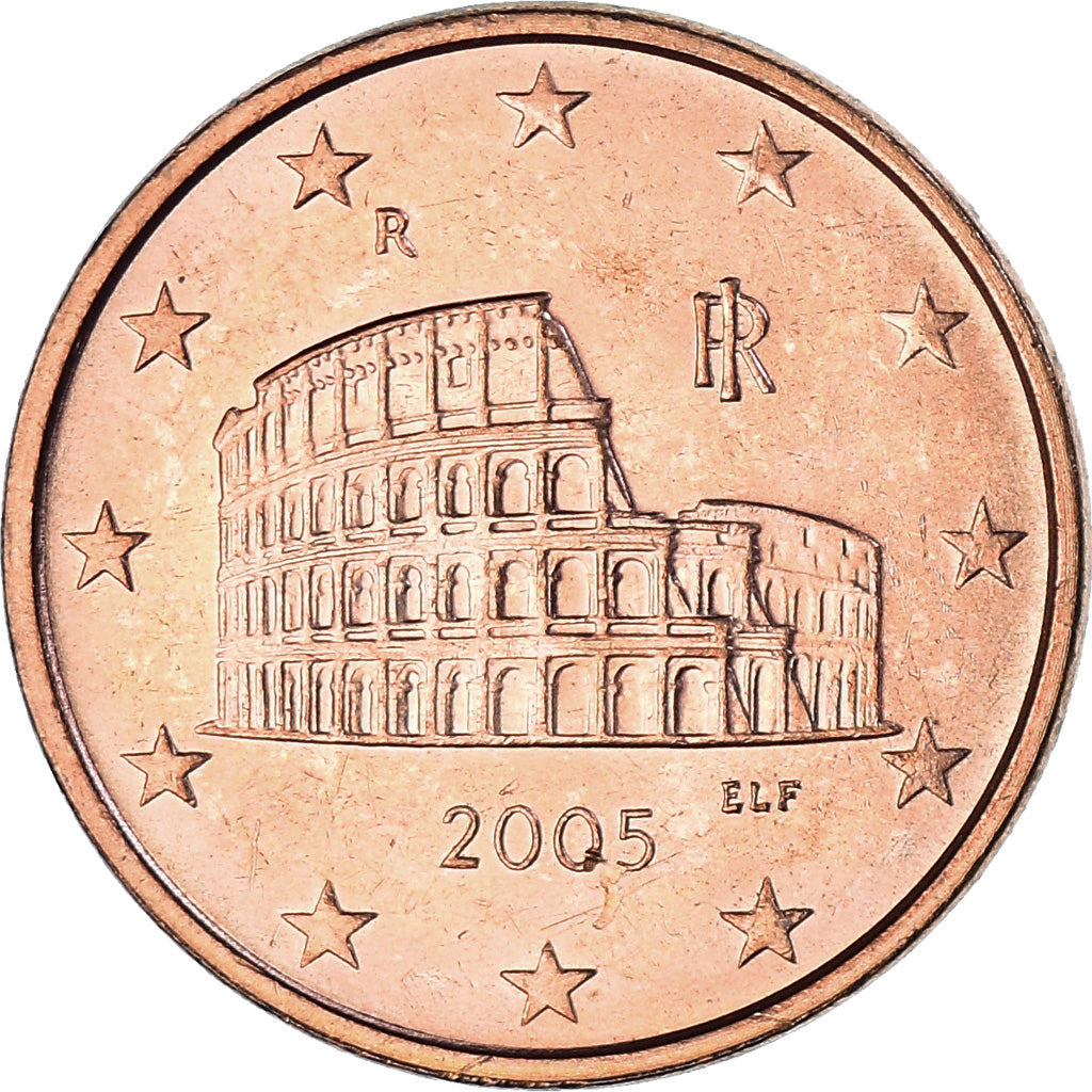 Italia, 5 Euro Cent, 2005, Rome, SPL-, Acciaio placcato rame, KM:212
