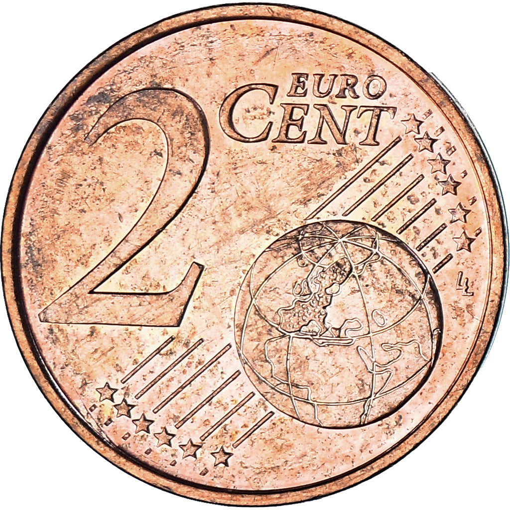 Luxemburgo, 2 Euro Cent, 2005, Utrecht, MS(63), Aço Cromado a Cobre, KM:76