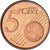 Slovenia, 5 Euro Cent, 2007, Vantaa, AU(55-58), Copper Plated Steel, KM:70