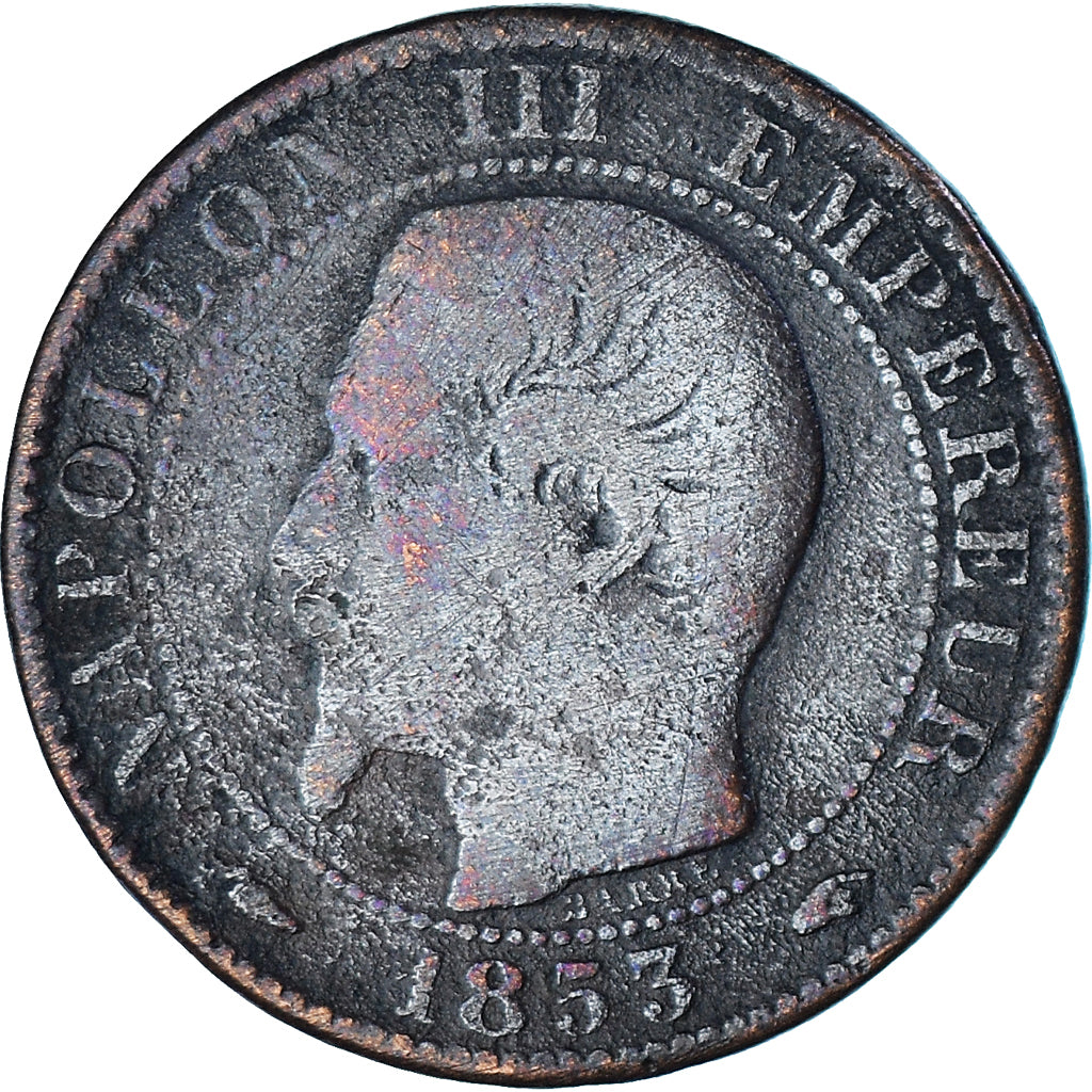 Moneta, Francja, Napoleon III, Napoléon III, 5 Centimes, 1853, Paris