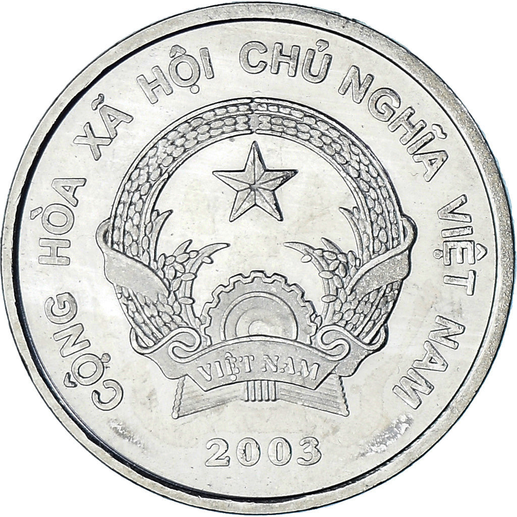 Coin, Vietnam, SOCIALIST REPUBLIC, 200 Dông, 2003, Vantaa, MS(63), Nickel Clad