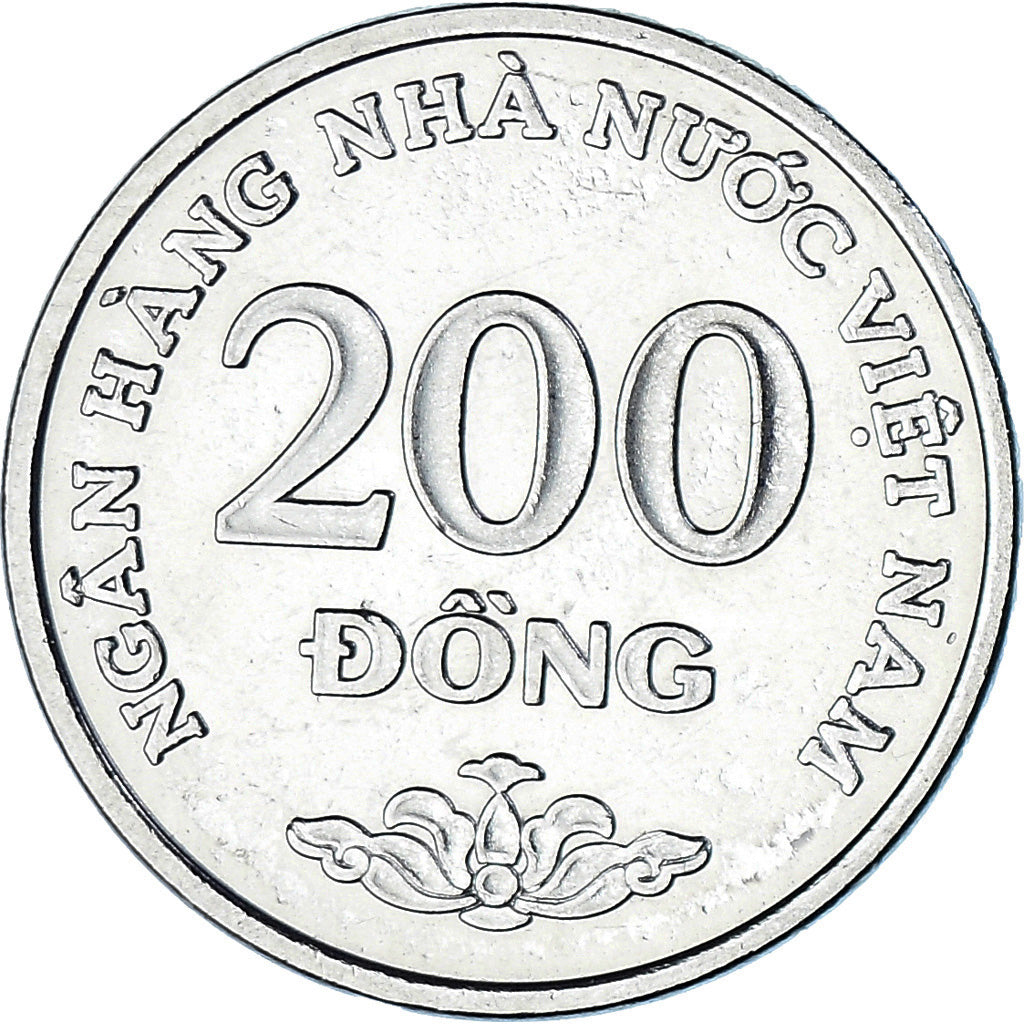 Coin, Vietnam, SOCIALIST REPUBLIC, 200 Dông, 2003, Vantaa, MS(63), Nickel Clad