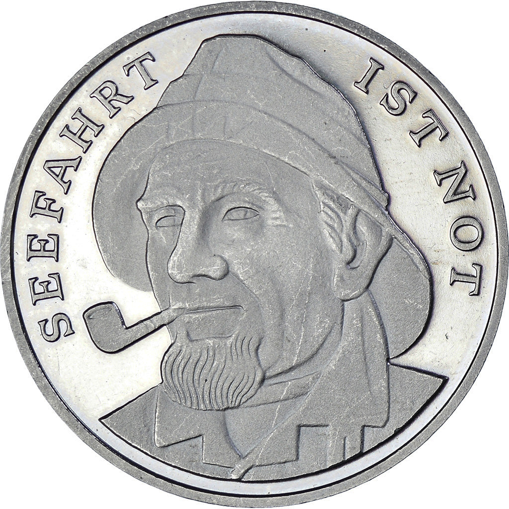 Alemania, medalla, Medaille 1976 Segelschiff Gorch Fock - Seemann., 1976, SC