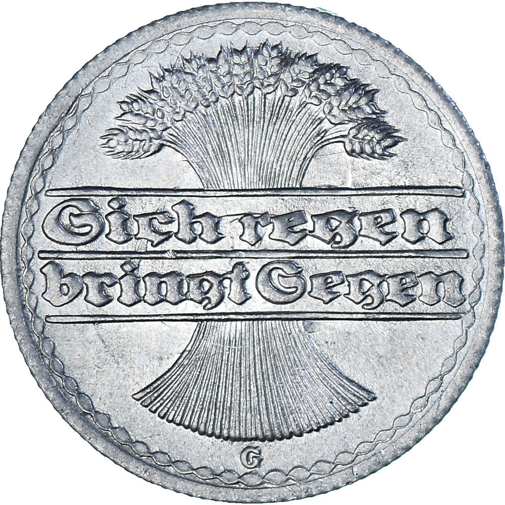 Münze, Deutschland, Weimarer Republik, 50 Pfennig, 1921, Karlsruhe, VZ+
