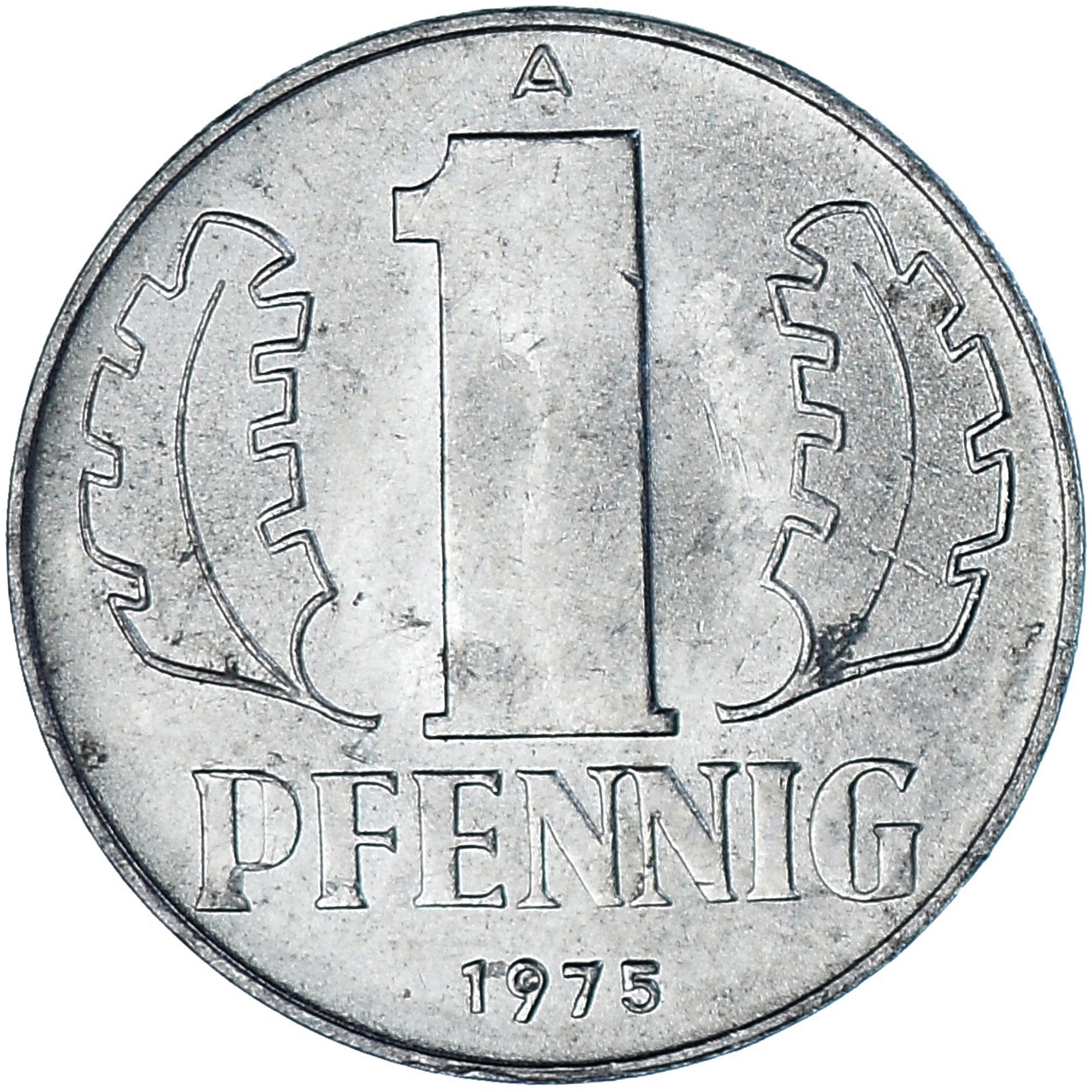 Coin, GERMAN-DEMOCRATIC REPUBLIC, Pfennig, 1975, Berlin, MS(60-62), Aluminum