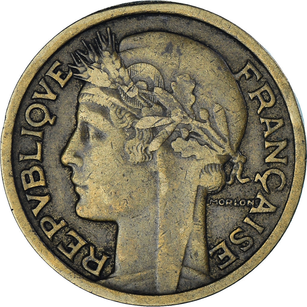 Munten, Frankrijk, Morlon, 2 Francs, 1934, ZF, Aluminum-Bronze, KM:886